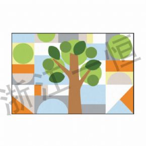 攀爬鉆類幾何樹地毯