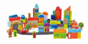 拼搭類80粒都市建筑積木